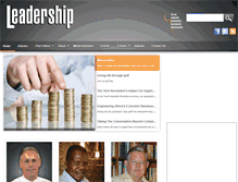 Tablet Screenshot of leadershiponline.co.za